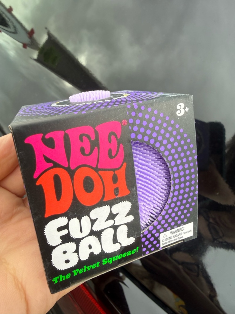 Nee Doh Fuzz Ball Kids Toy - Purple
